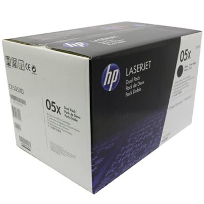 HP TONER 05X BLACK ORIGINAL DOUBLE PACK - CE505XD - Zeshop