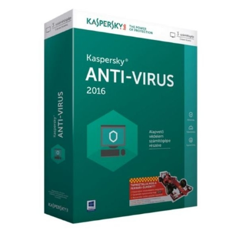 KASPERSKY ANTI-VIRUS LICENSE 3PC 1Y+3M GRATIS - Zeshop