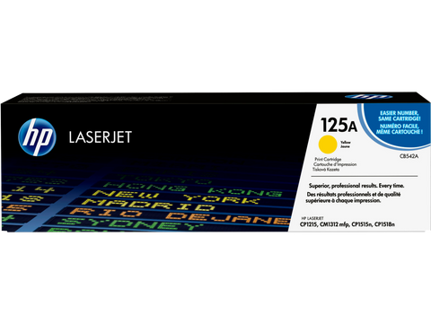 HP TONER 125A YELLOW ORIGINAL – CB542A - Zeshop